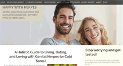 Desktop Screenshot of happy-with-herpes.com