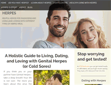 Tablet Screenshot of happy-with-herpes.com